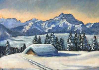 Tableau des Dents du Midi Rita Mancesti