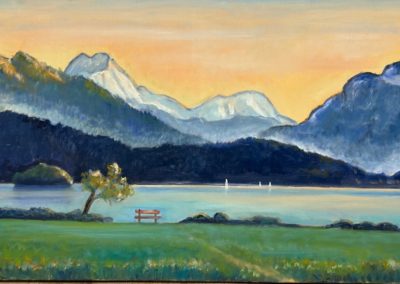 Lac de Sils en fin de journée - Grisons