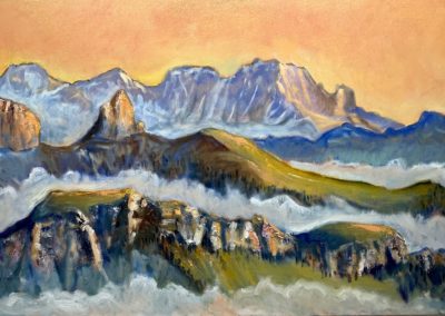 Région Fribourg, vue des Alpes vaudoises