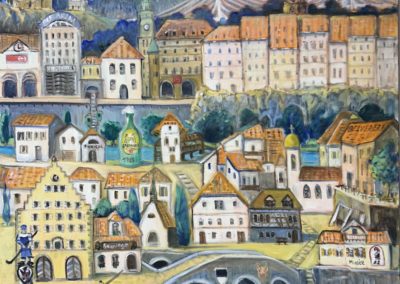 Mosaïque de Fribourg, oeuvre de Rita Mancesti