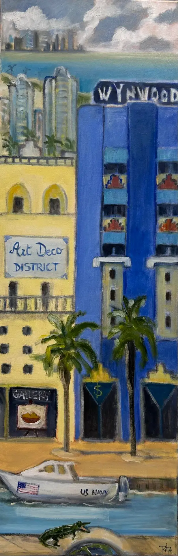 Composition urbaine verticale Tranche de Miami de Rita Mancesti