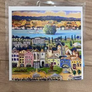 Carte de vœux illustrée par Mosaïque de Rolle de Rita Mancesti