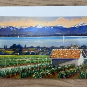Carte illustrée par Retrouvailles à Mont-sur-Rolle de Rita Mancesti