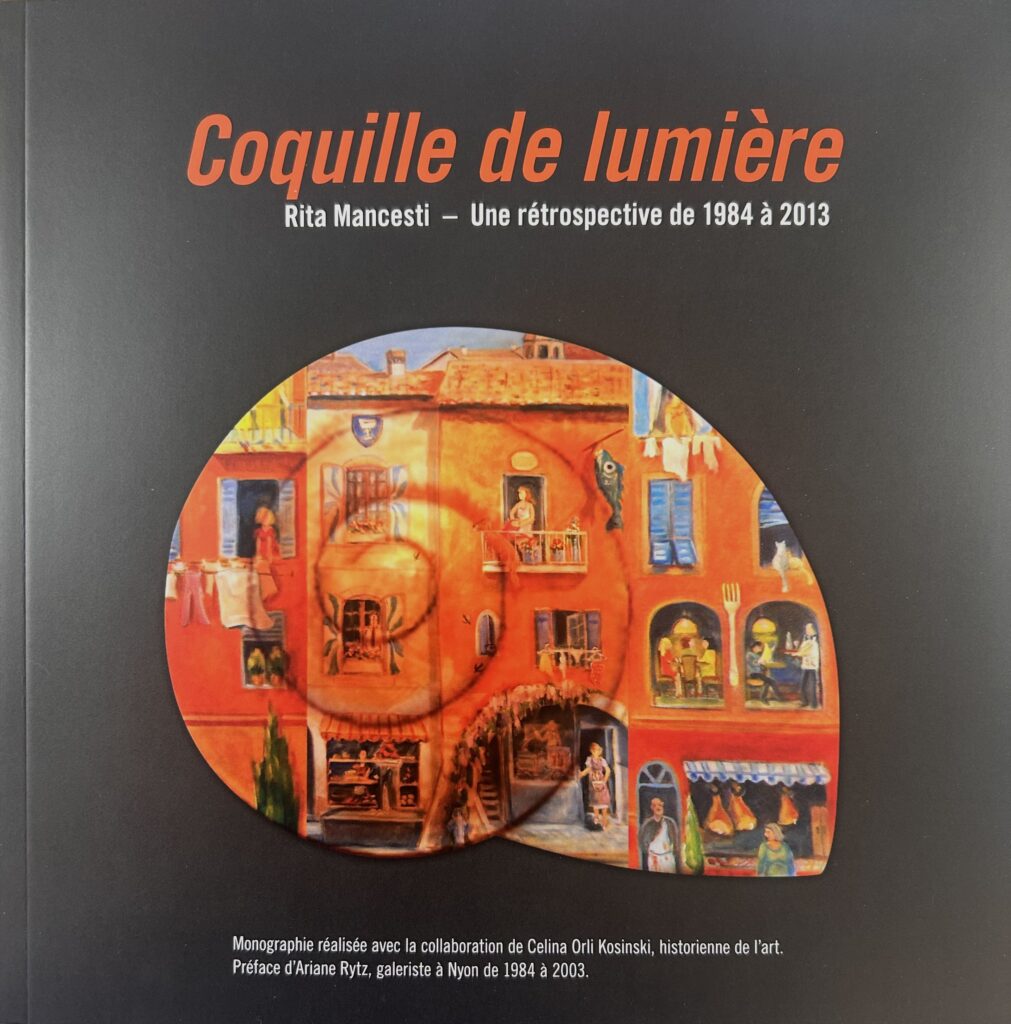 Exemplaire imprimé de la monographie Coquille de lumière de Rita Mancesti