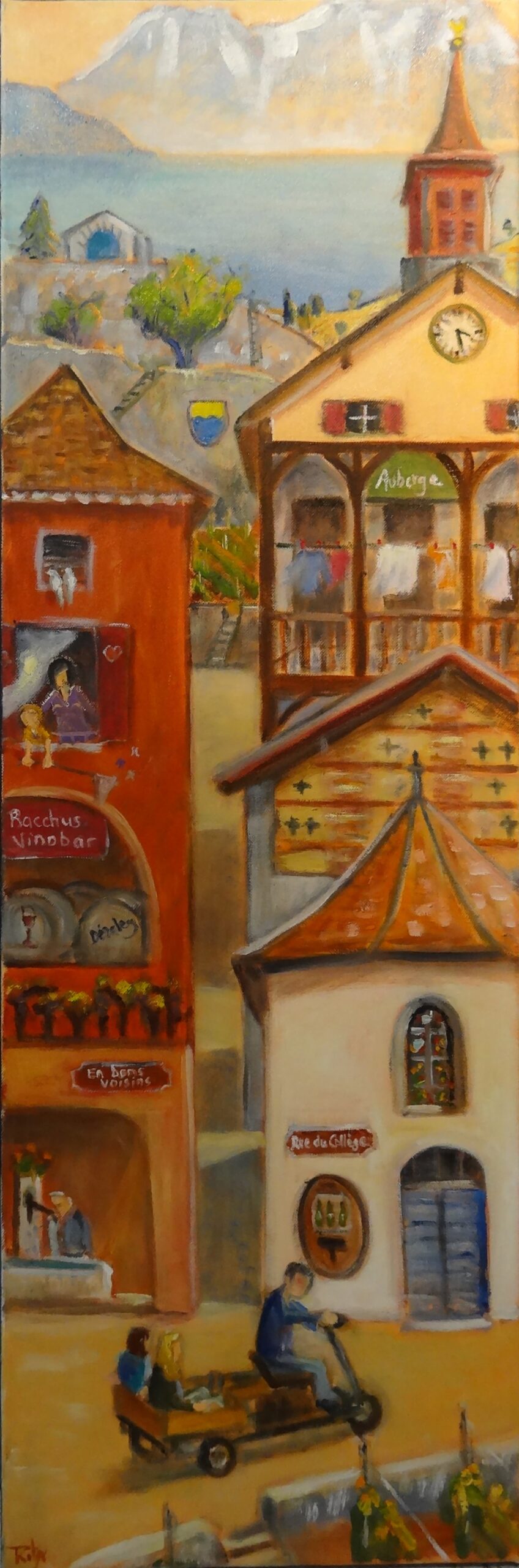 Composition urbaine « Tranche de Rivaz » de Rita Mancesti